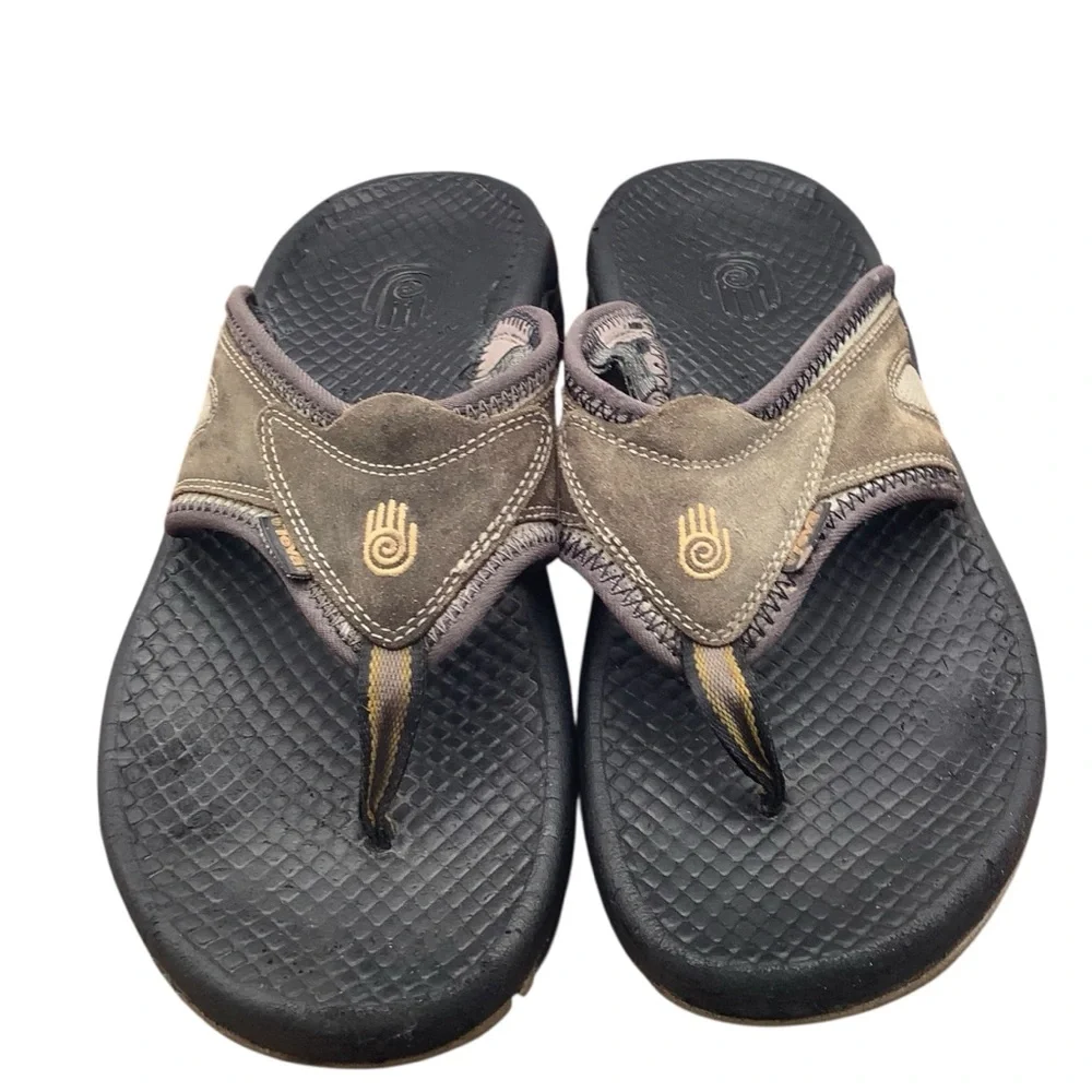 Teva Brown and Black Sandals size 12‎